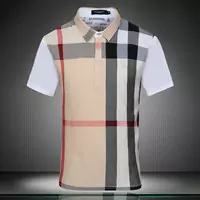 hommes t-shirt burberry beau sport cotton pas cher carreaux manches courte